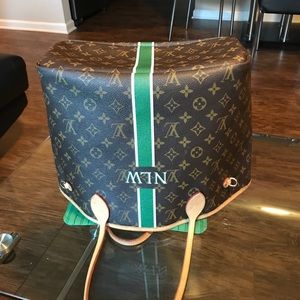 100% authentic Custom Louis Vuitton NeverFull MM